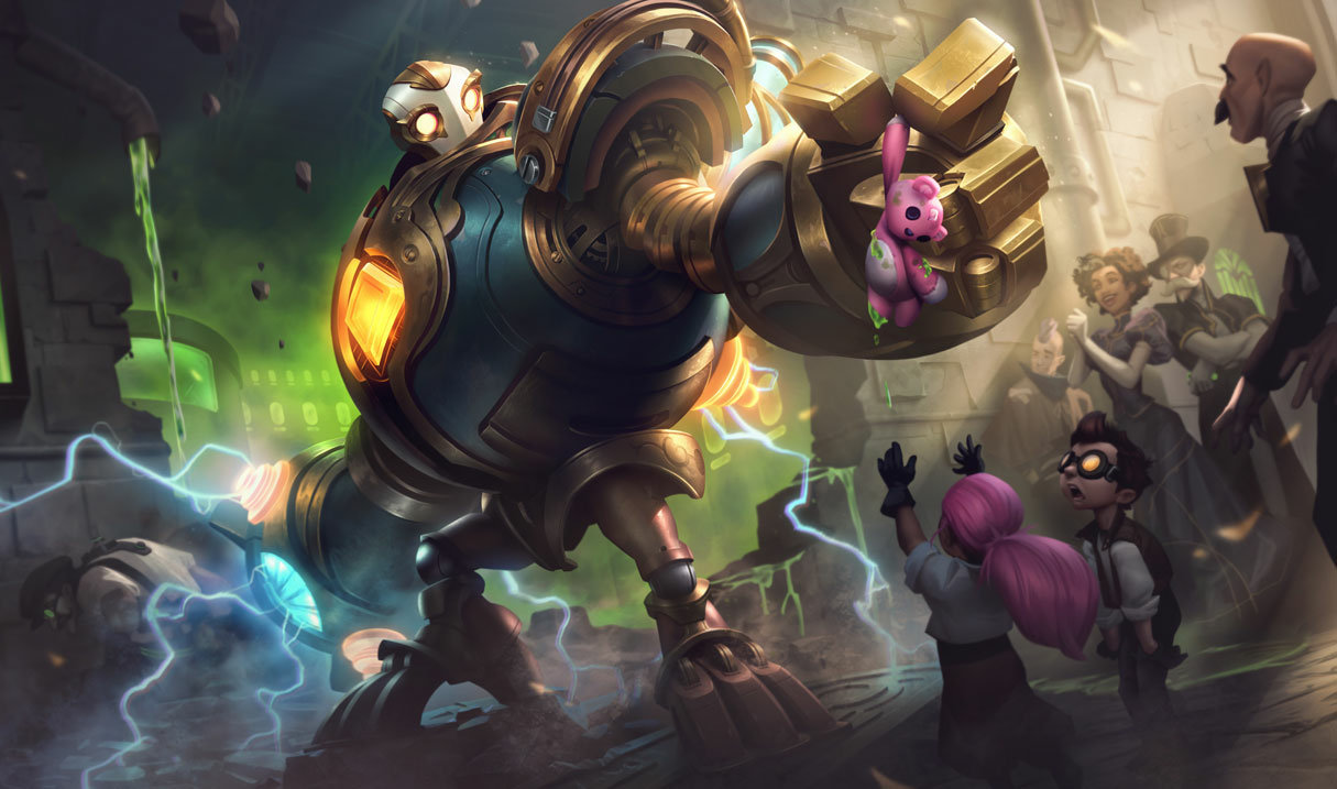 Victorious Blitzcrank splash art