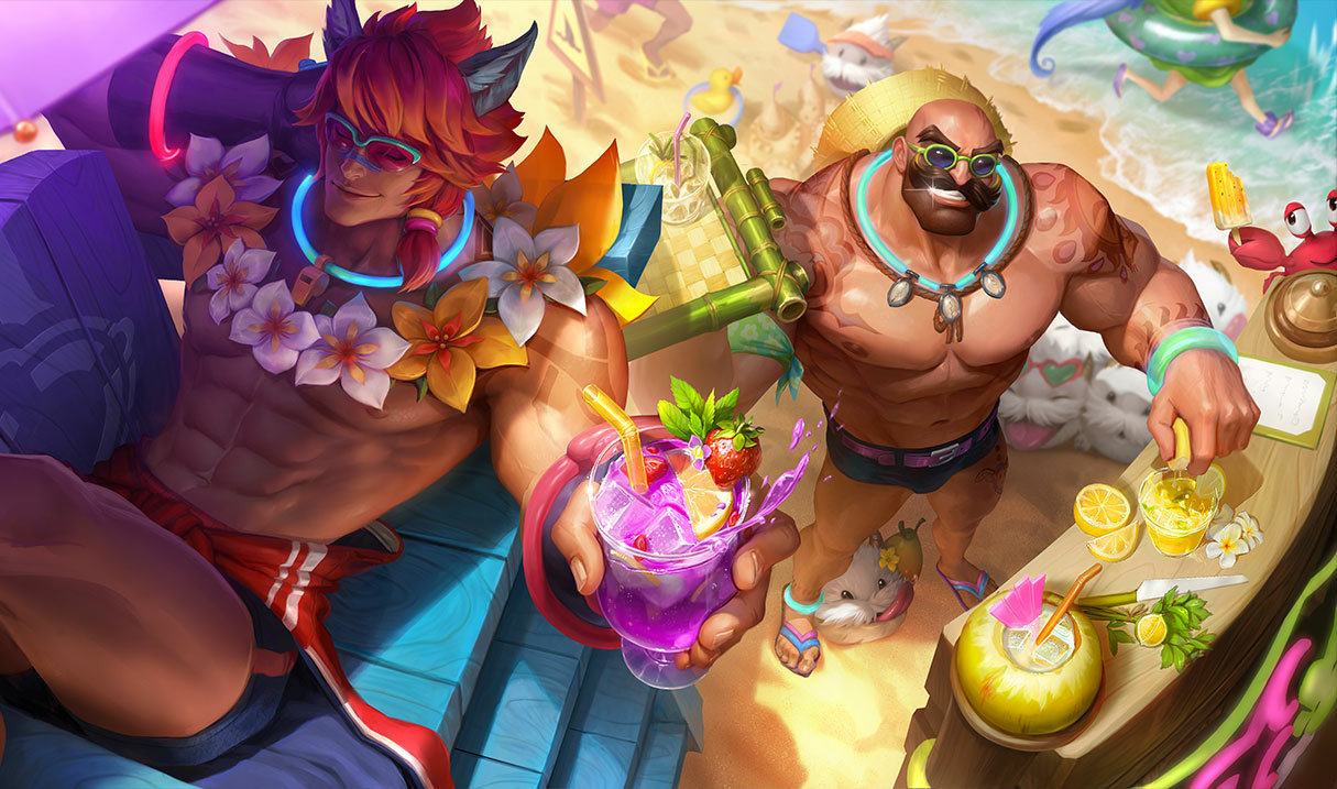 Pool Party Braum splash art