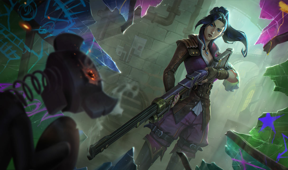 Arcane Enforcer Caitlyn splash art