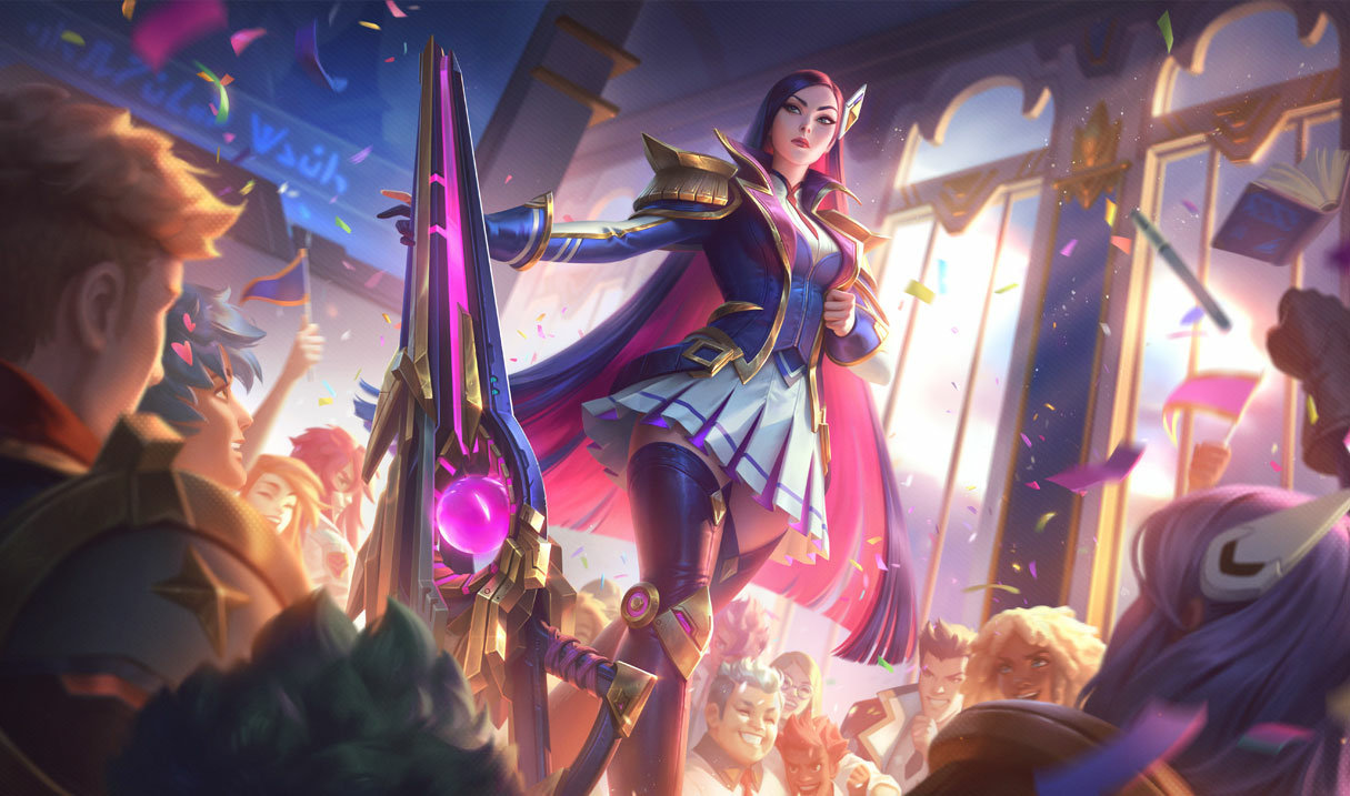 Battle Academia Caitlyn splash art