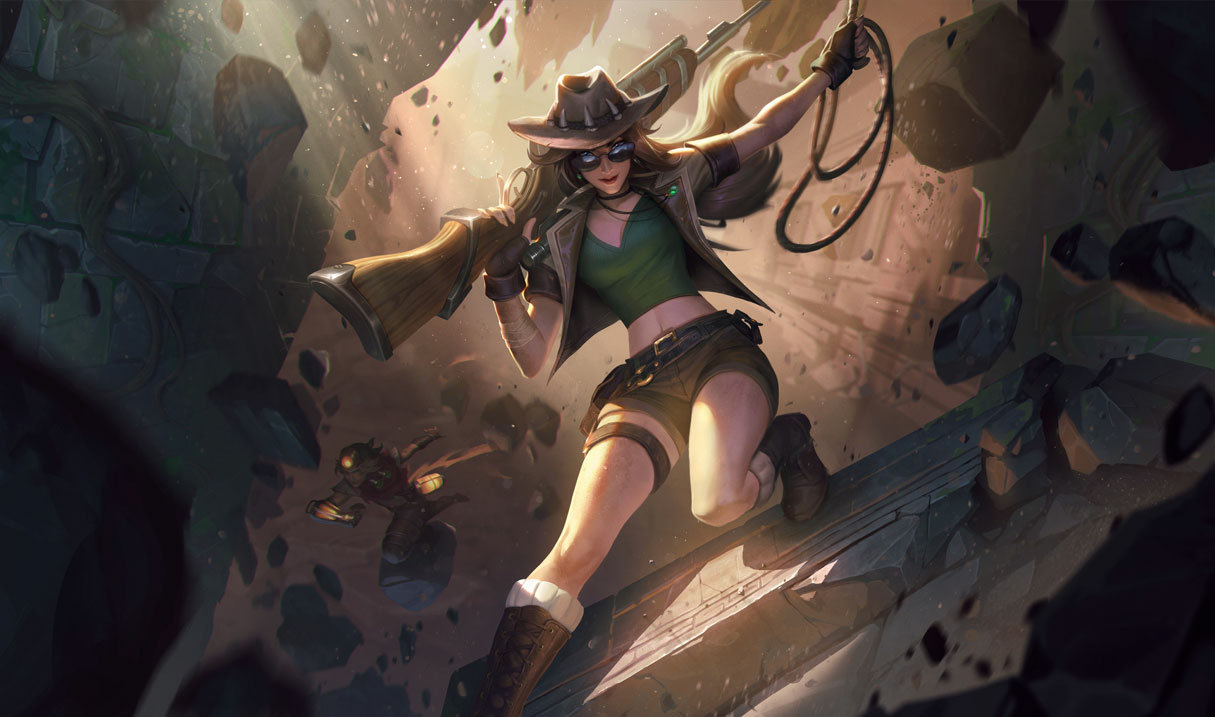 Safari Caitlyn splash art