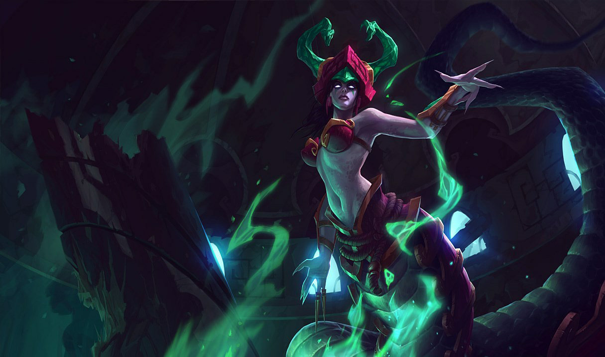 Jade Fang Cassiopeia splash art