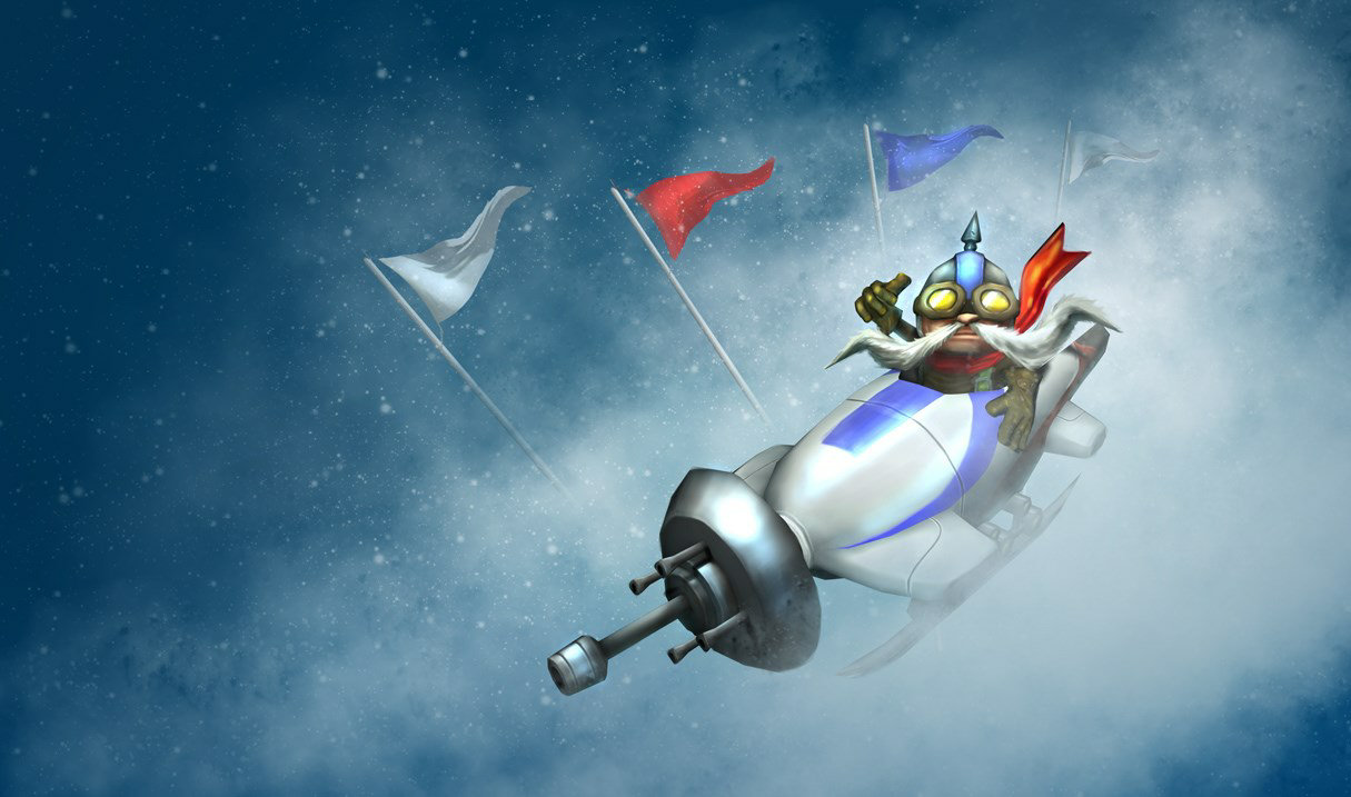 Ice Toboggan Corki splash art