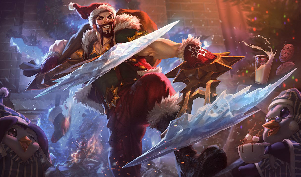 Santa Draven splash art