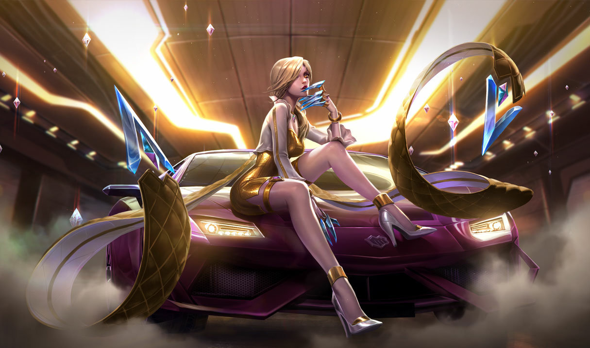 Prestige K/DA Evelynn (2022) splash art