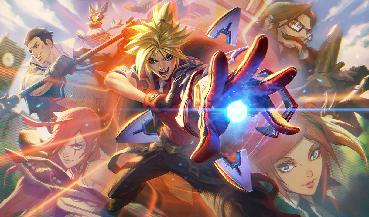 Battle Academia Ezreal splash art
