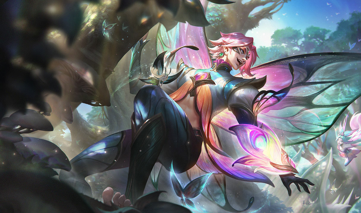 Faerie Court Ezreal splash art
