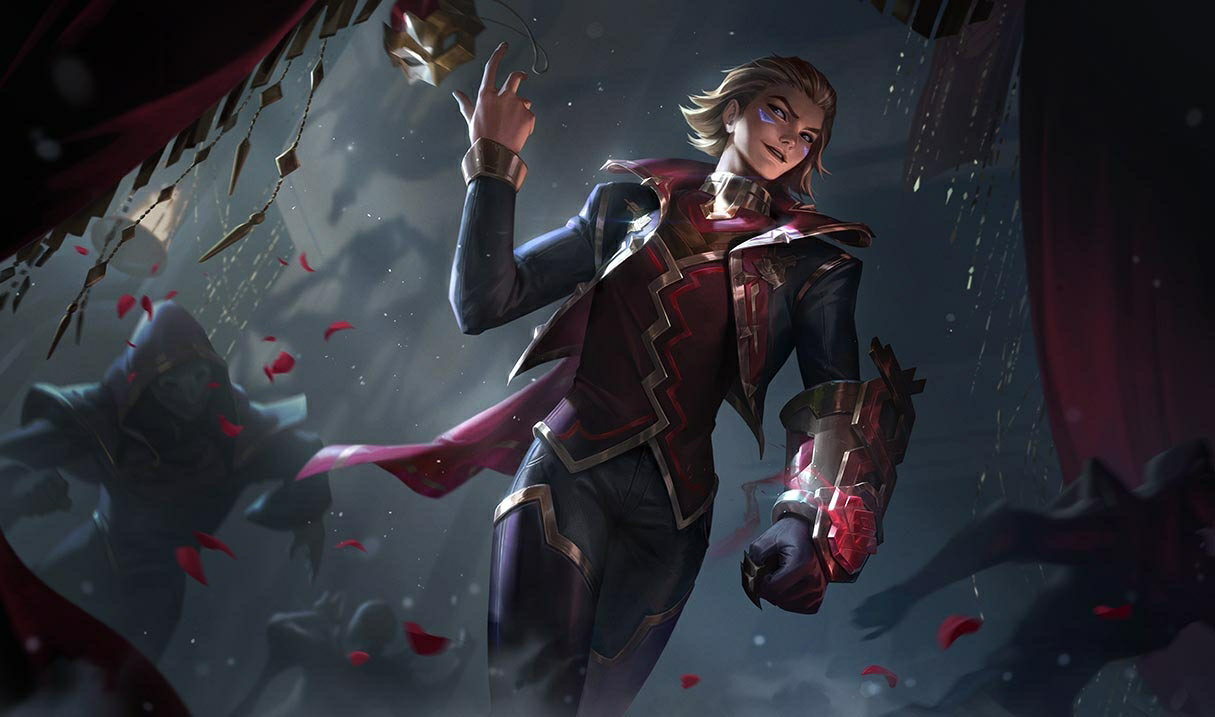 Masque of the Black Rose Ezreal splash art