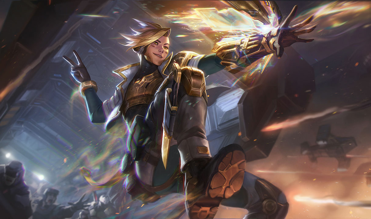 Prestige PsyOps Ezreal splash art