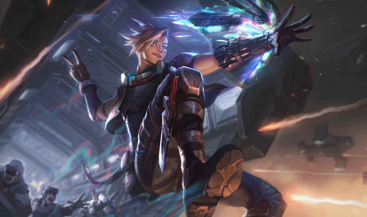PsyOps Ezreal splash art