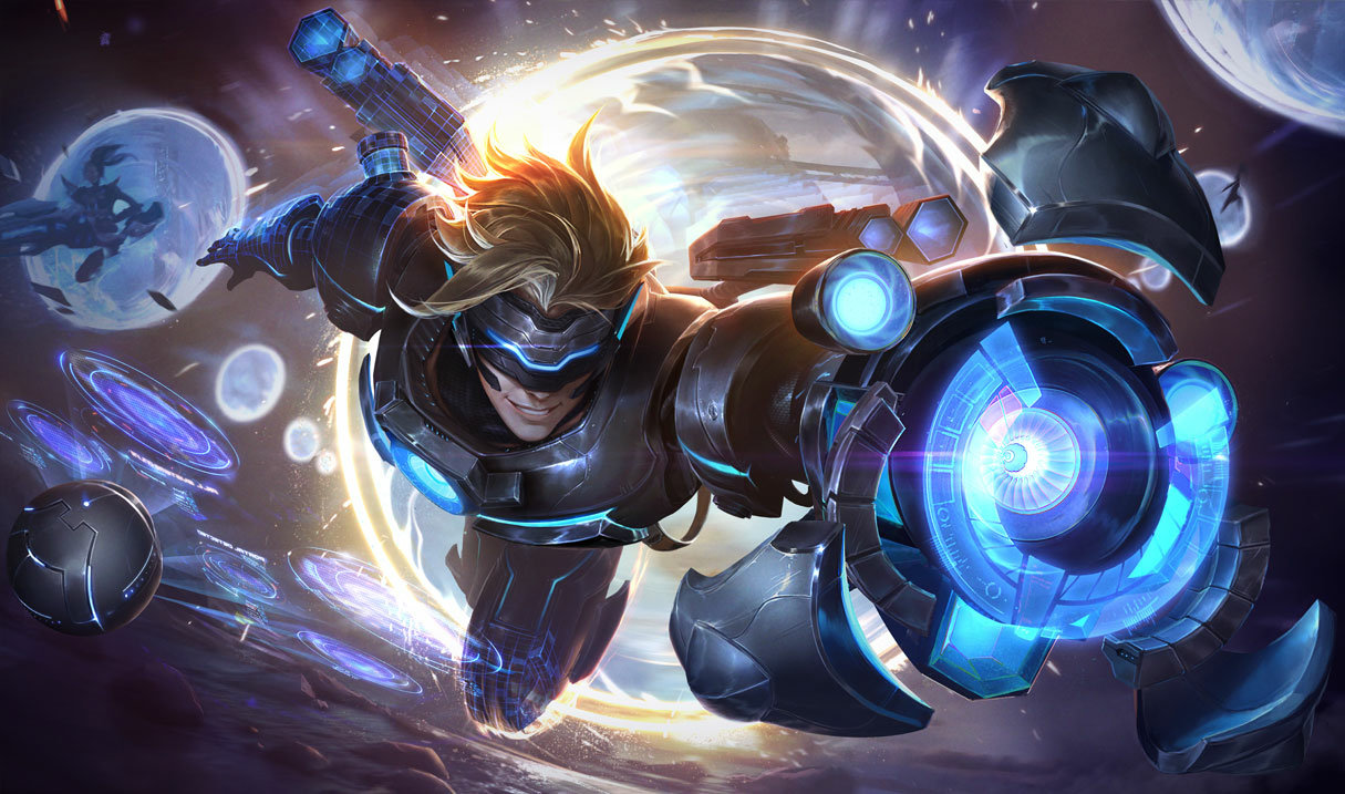 Pulsefire Ezreal splash art