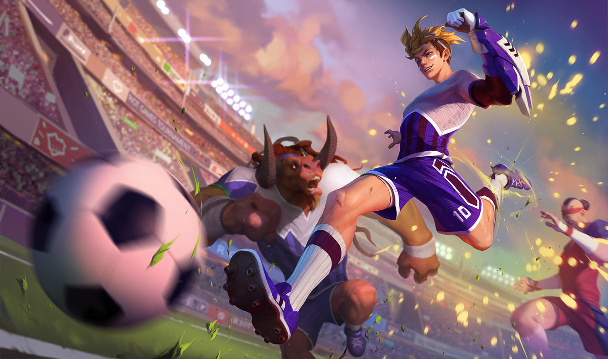 Striker Ezreal splash art