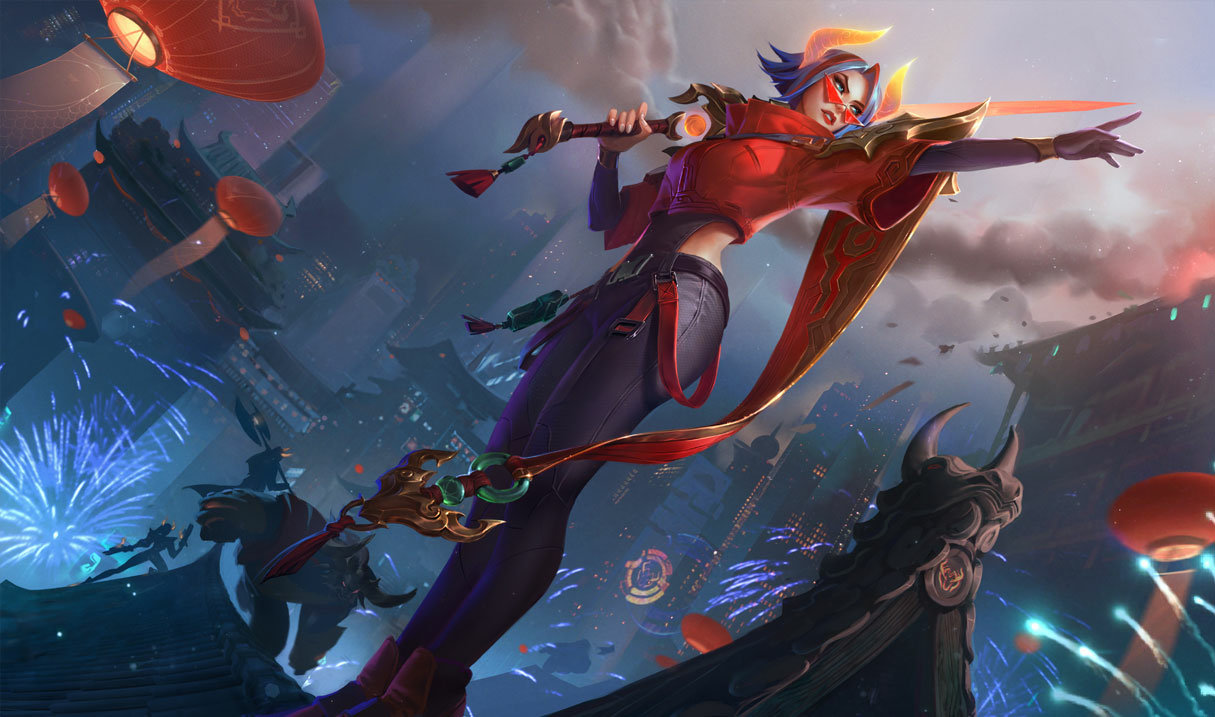 Lunar Beast Fiora splash art