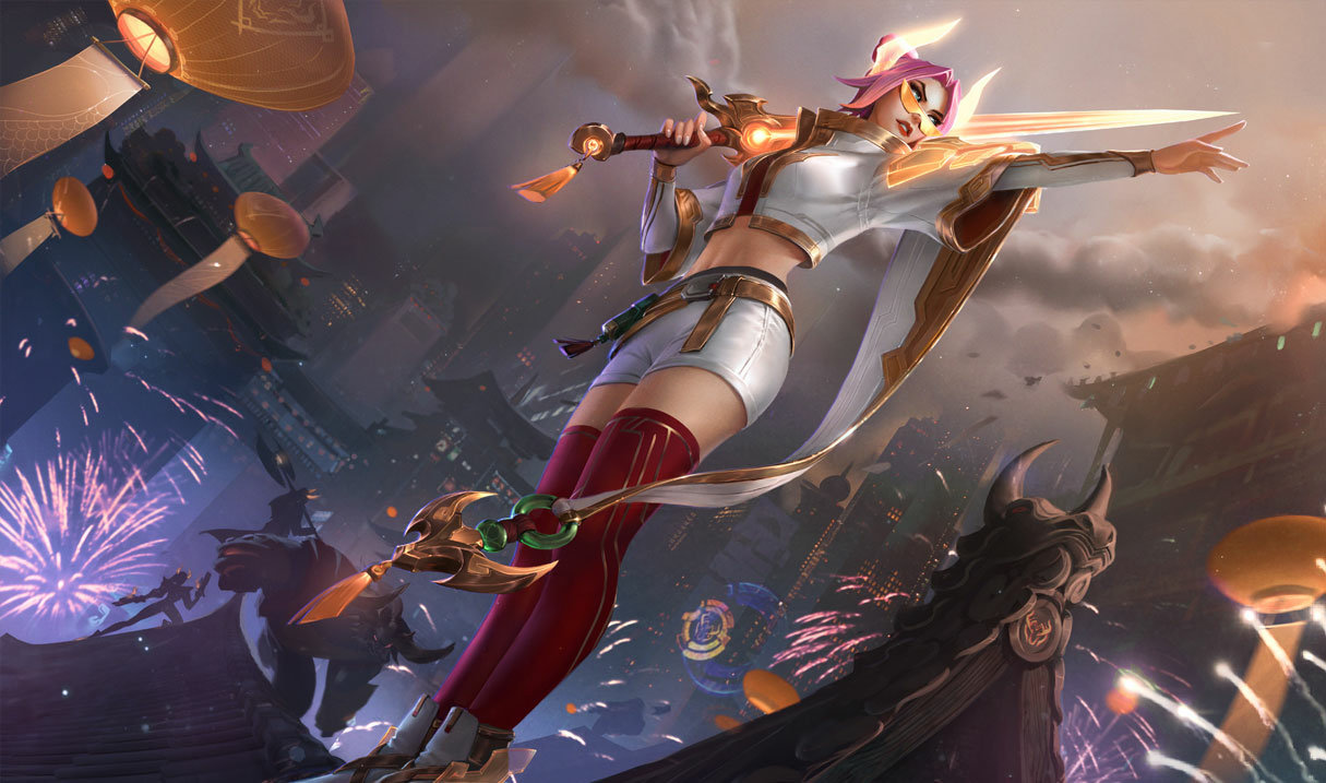 Prestige Lunar Beast Fiora splash art