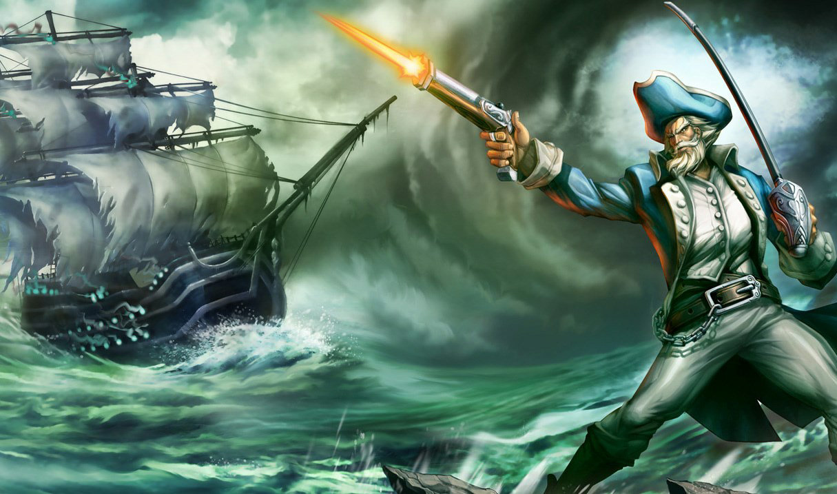 Minuteman Gangplank splash art