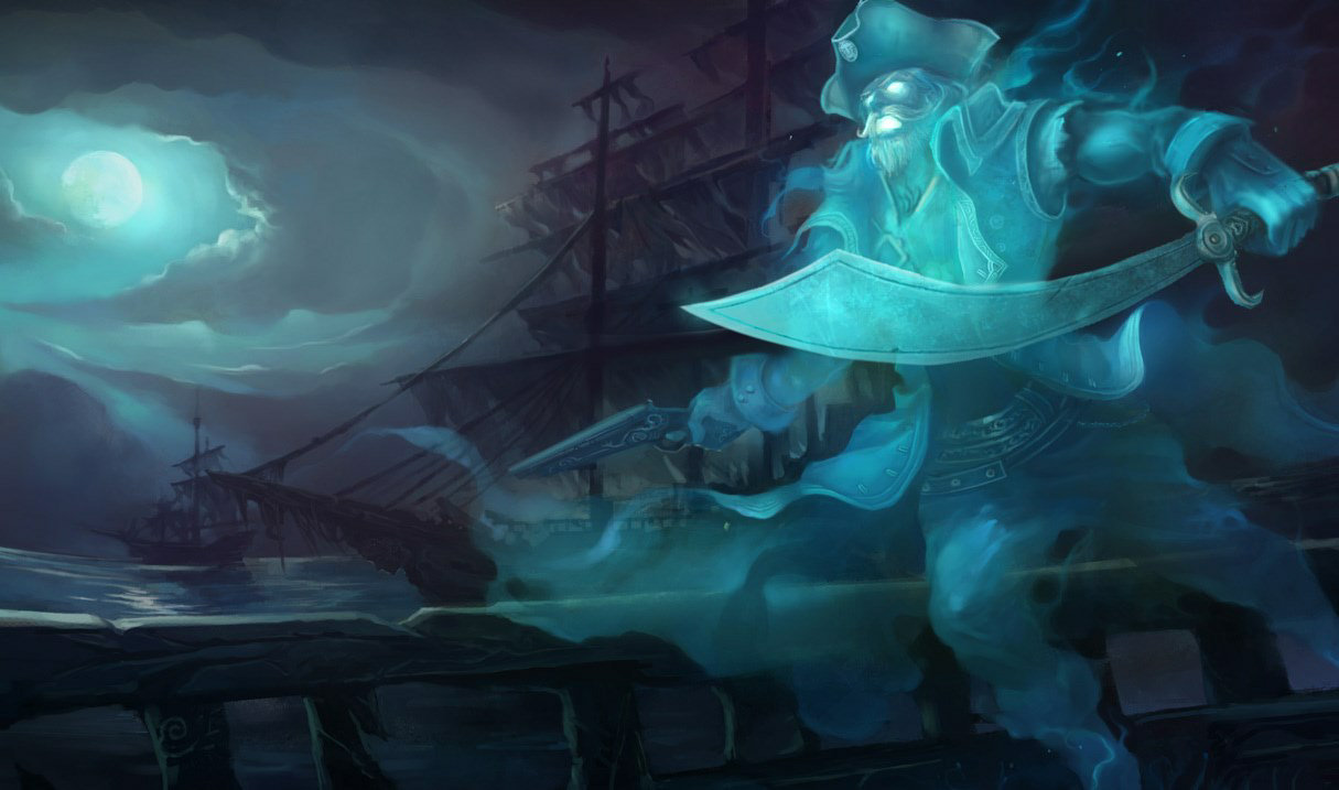 Spooky Gangplank splash art