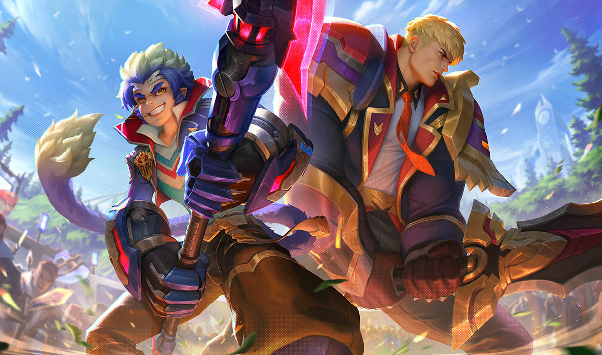 Battle Academia Garen splash art