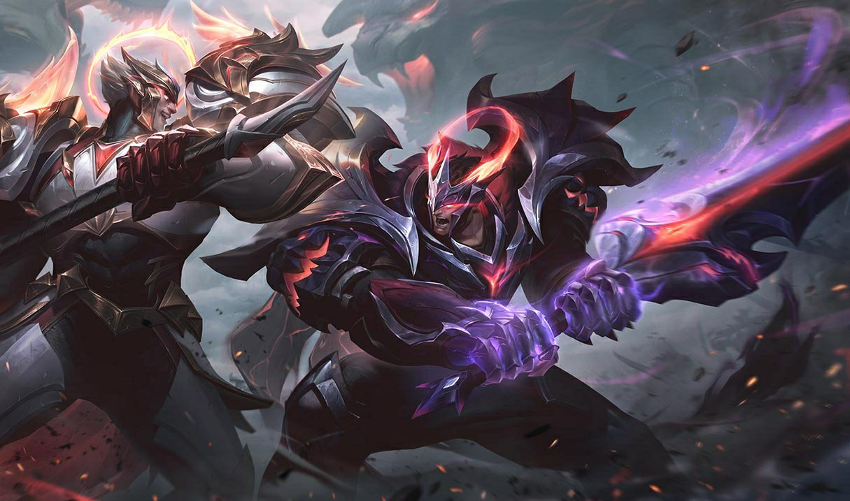 Fallen God-King Garen splash art