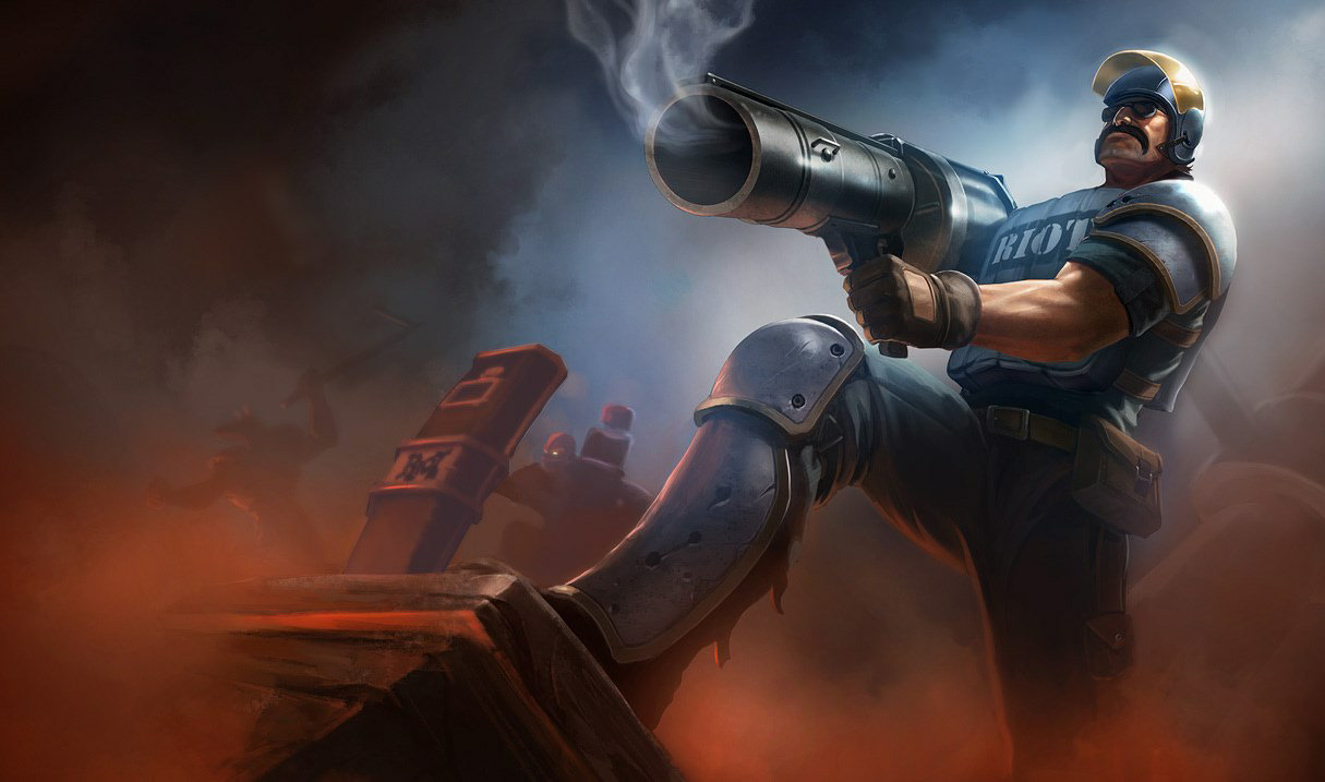 Riot Graves splash art
