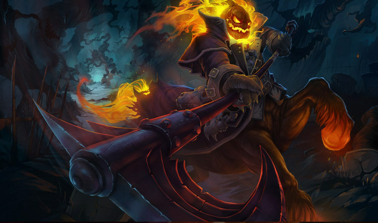 Headless Hecarim splash art