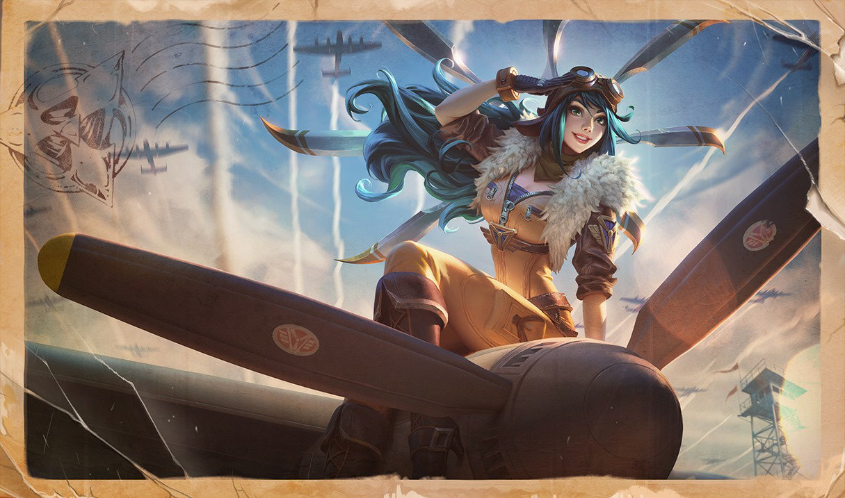 Aviator Irelia splash art
