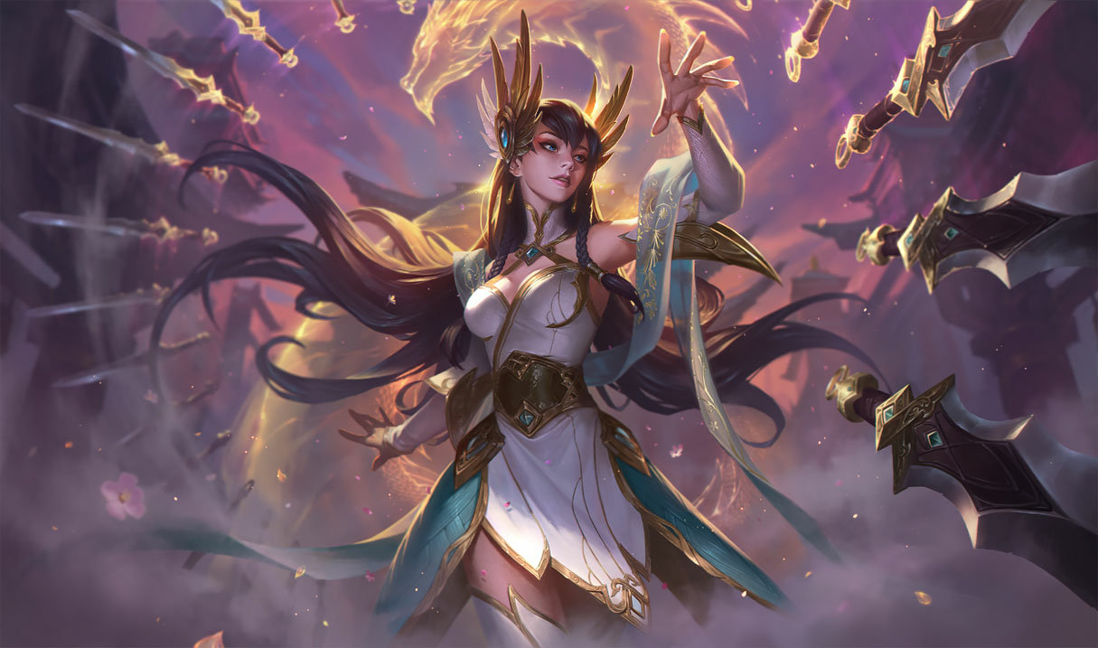Divine Sword Irelia splash art