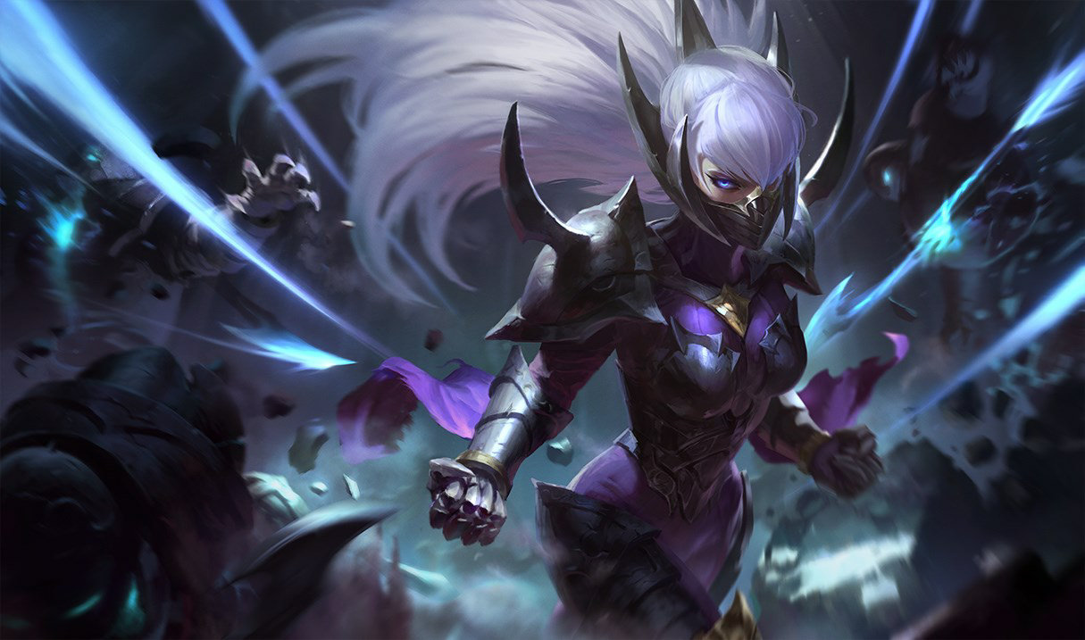 Nightblade Irelia splash art