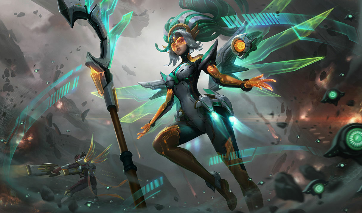 Cyber Halo Janna splash art