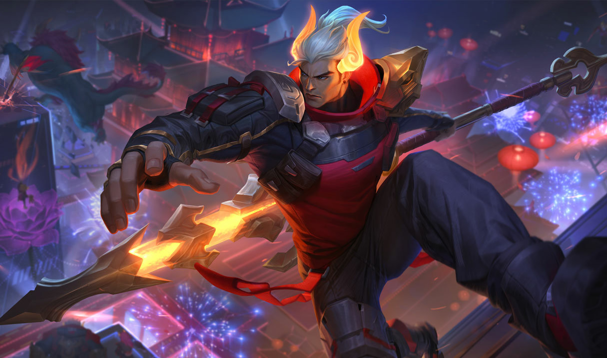Lunar Beast Jarvan IV splash art
