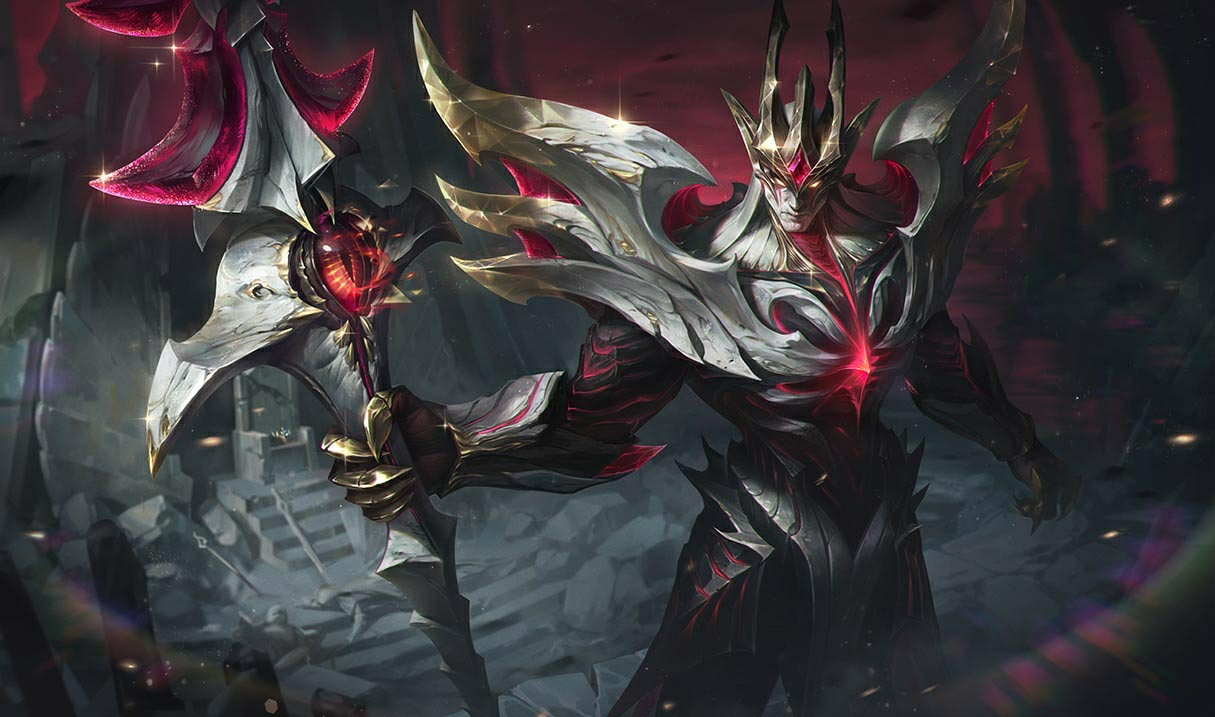 Prestige Visions of the Fallen Jarvan IV splash art