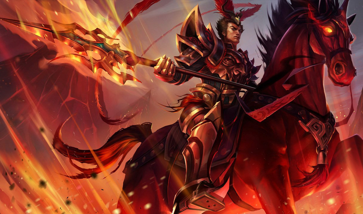 Warring Kingdoms Jarvan IV splash art