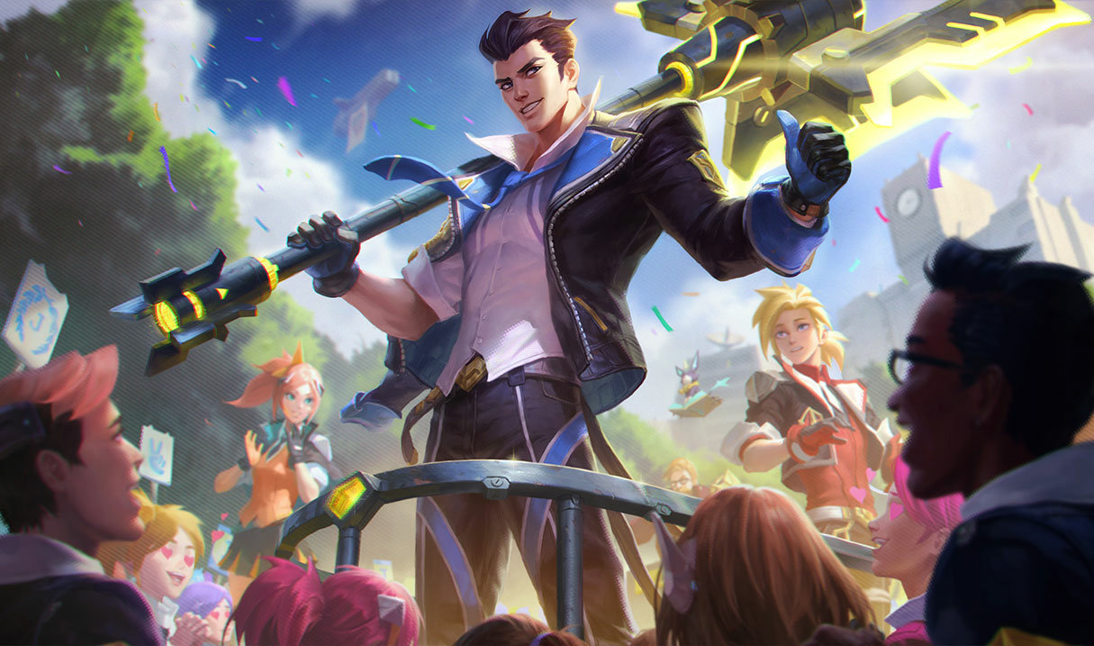 Battle Academia Jayce splash art