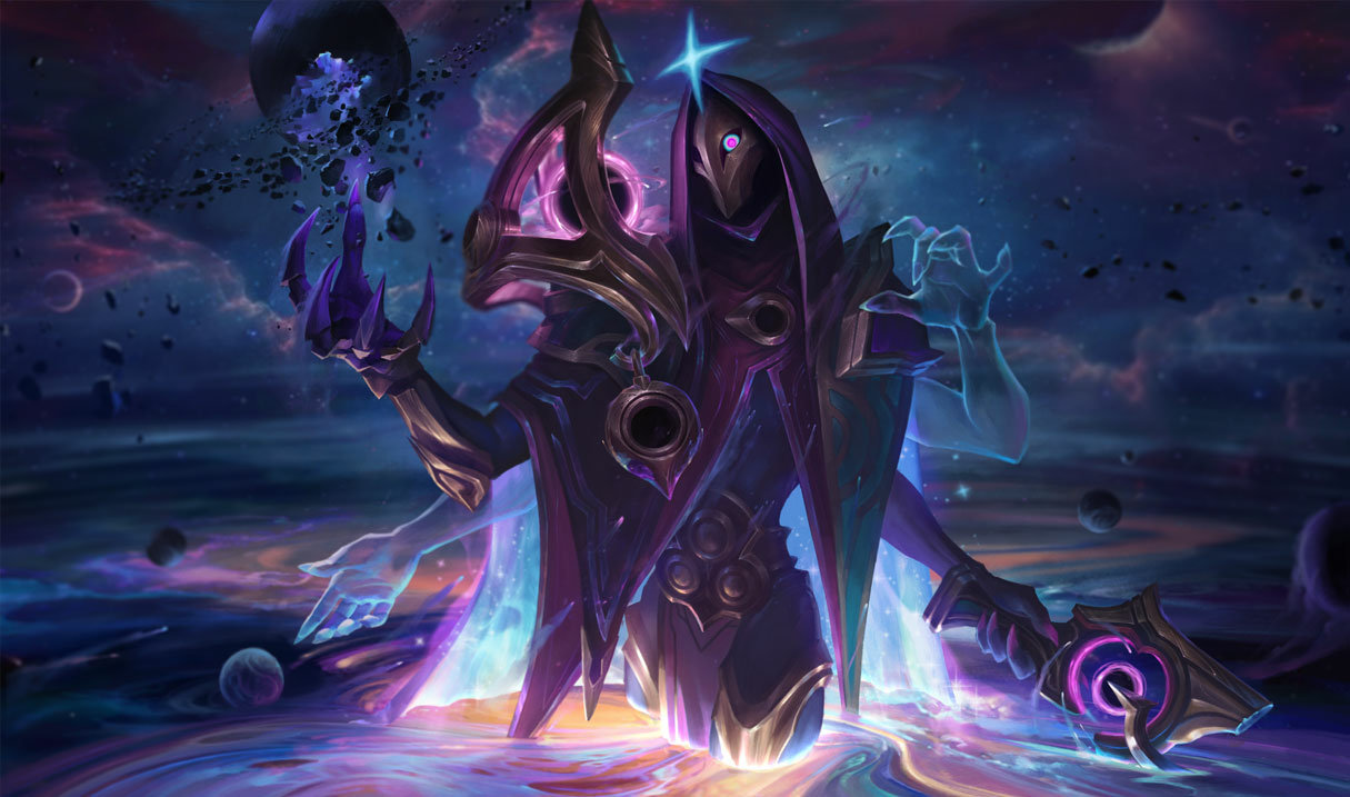 Dark Cosmic Jhin splash art