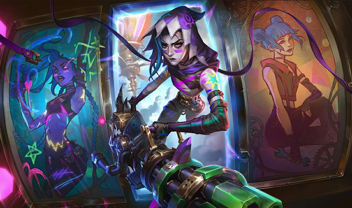 Arcane Fractured Jinx splash art