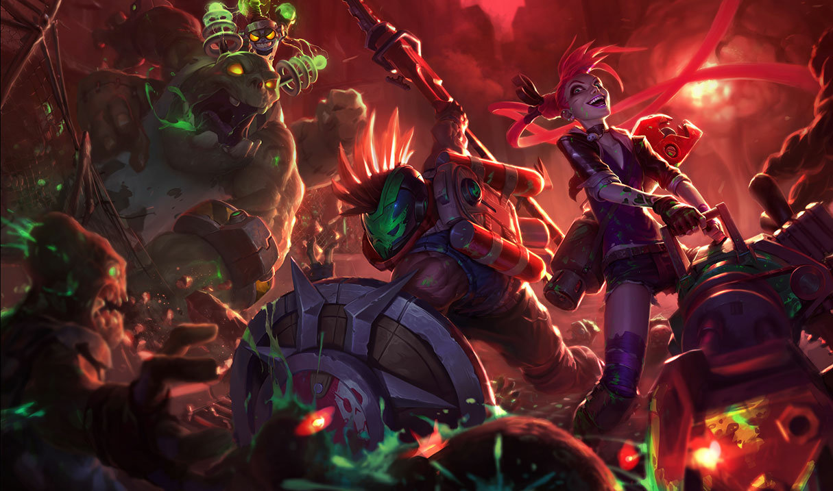 Zombie Slayer Jinx splash art