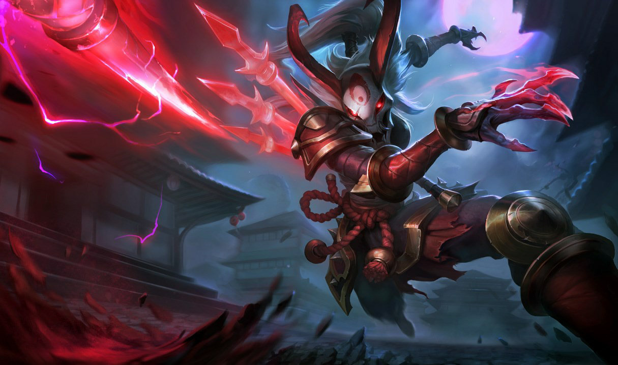 Blood Moon Kalista splash art