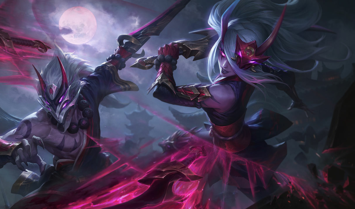 Blood Moon Katarina splash art