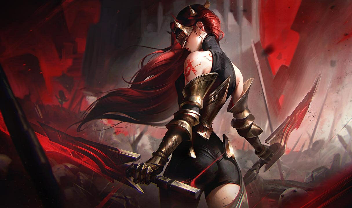 Chosen of the Wolf Katarina splash art