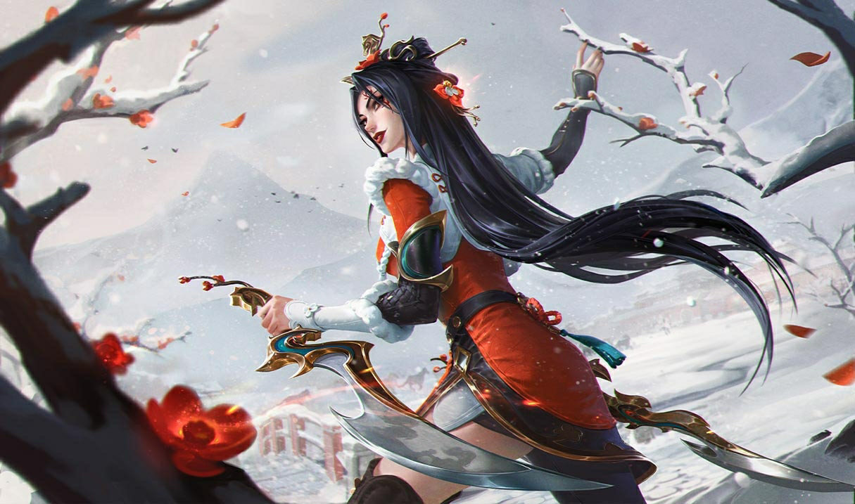 Petals of Spring Katarina splash art