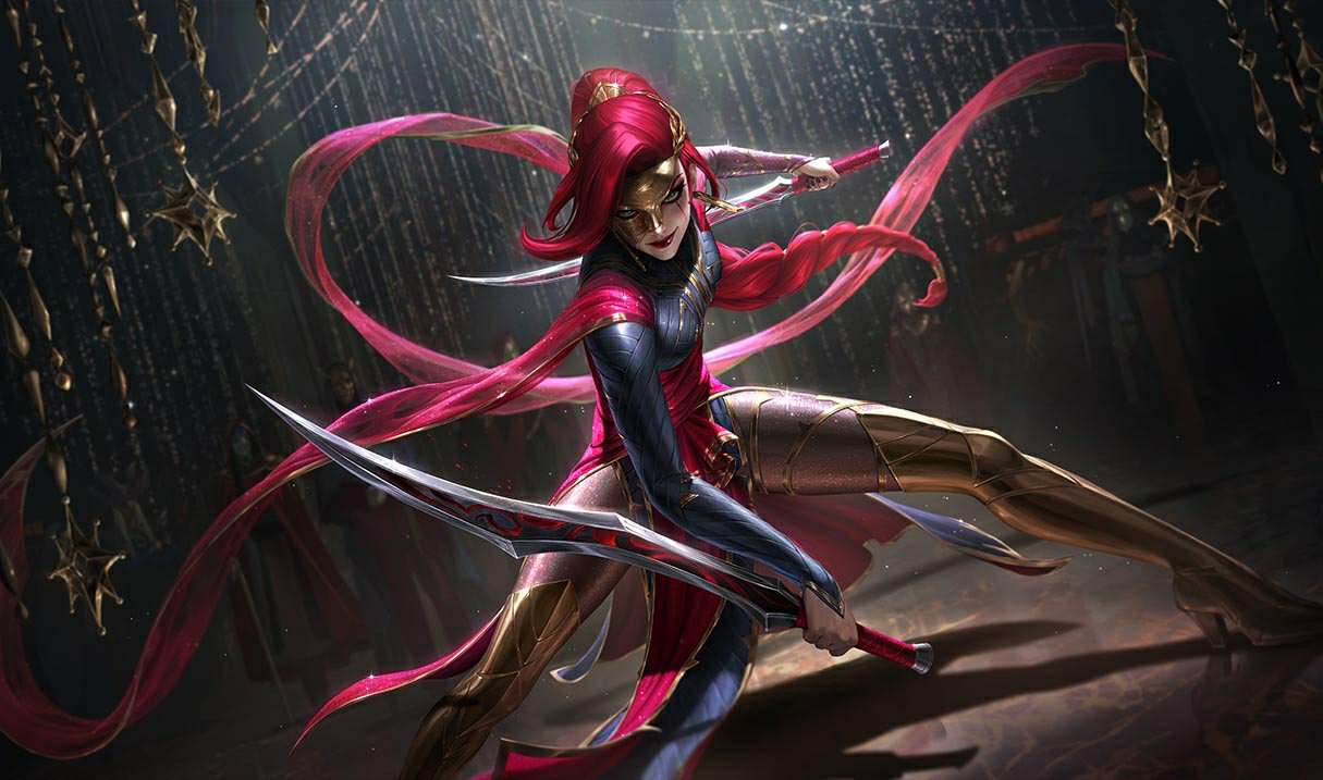 Prestige Masque of the Black Rose Katarina splash art