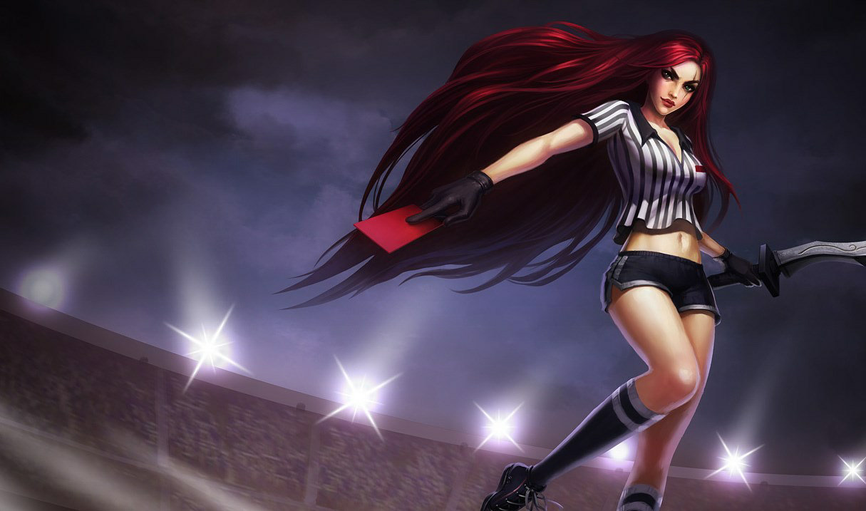 Red Card Katarina splash art