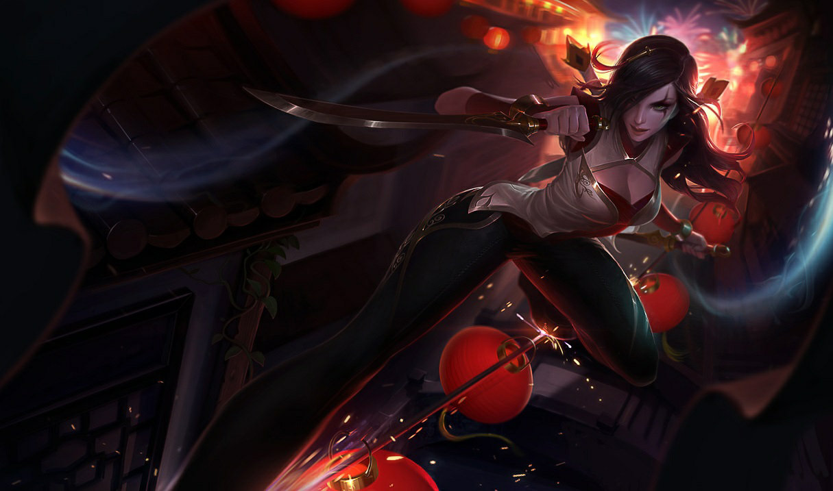 Warring Kingdoms Katarina splash art