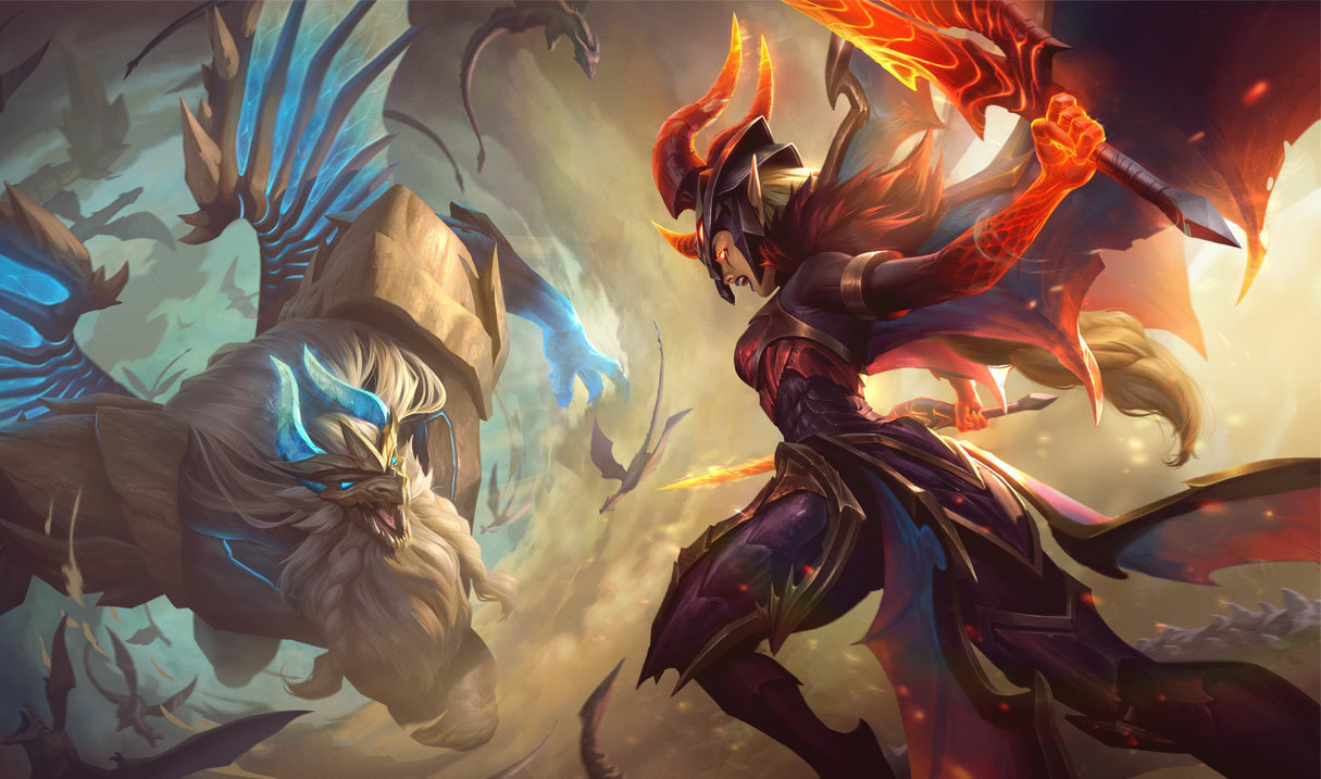Dragonslayer Kayle splash art