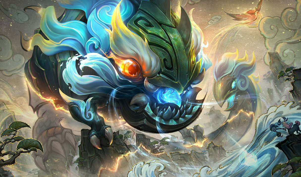 Shan Hai Scrolls Kog’Maw splash art