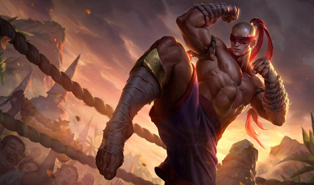 Muay Thai Lee Sin splash art