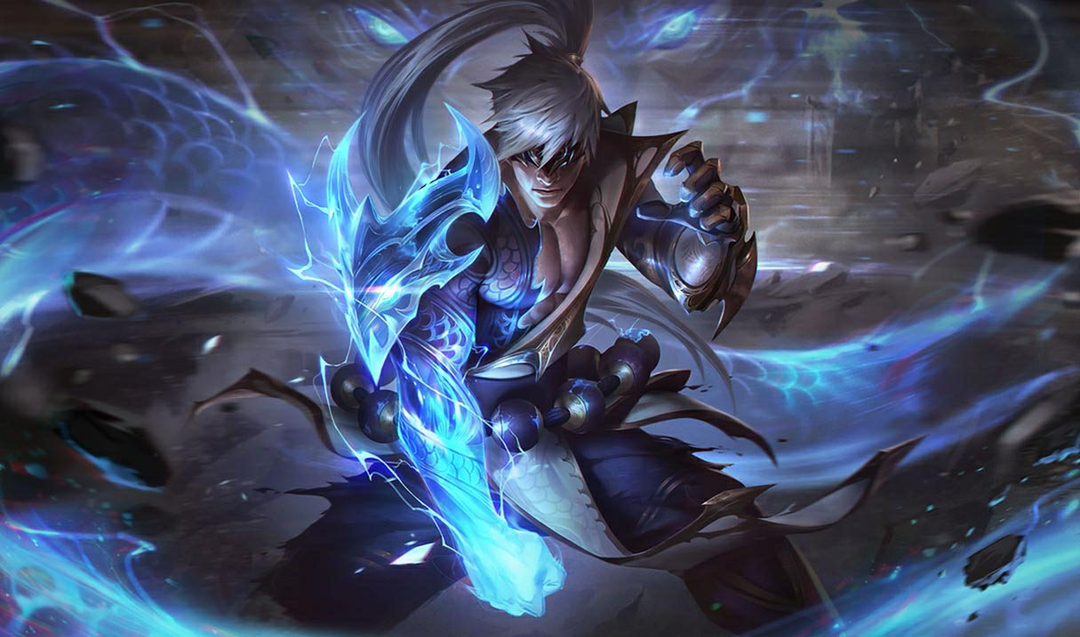 Storm Dragon Lee Sin splash art