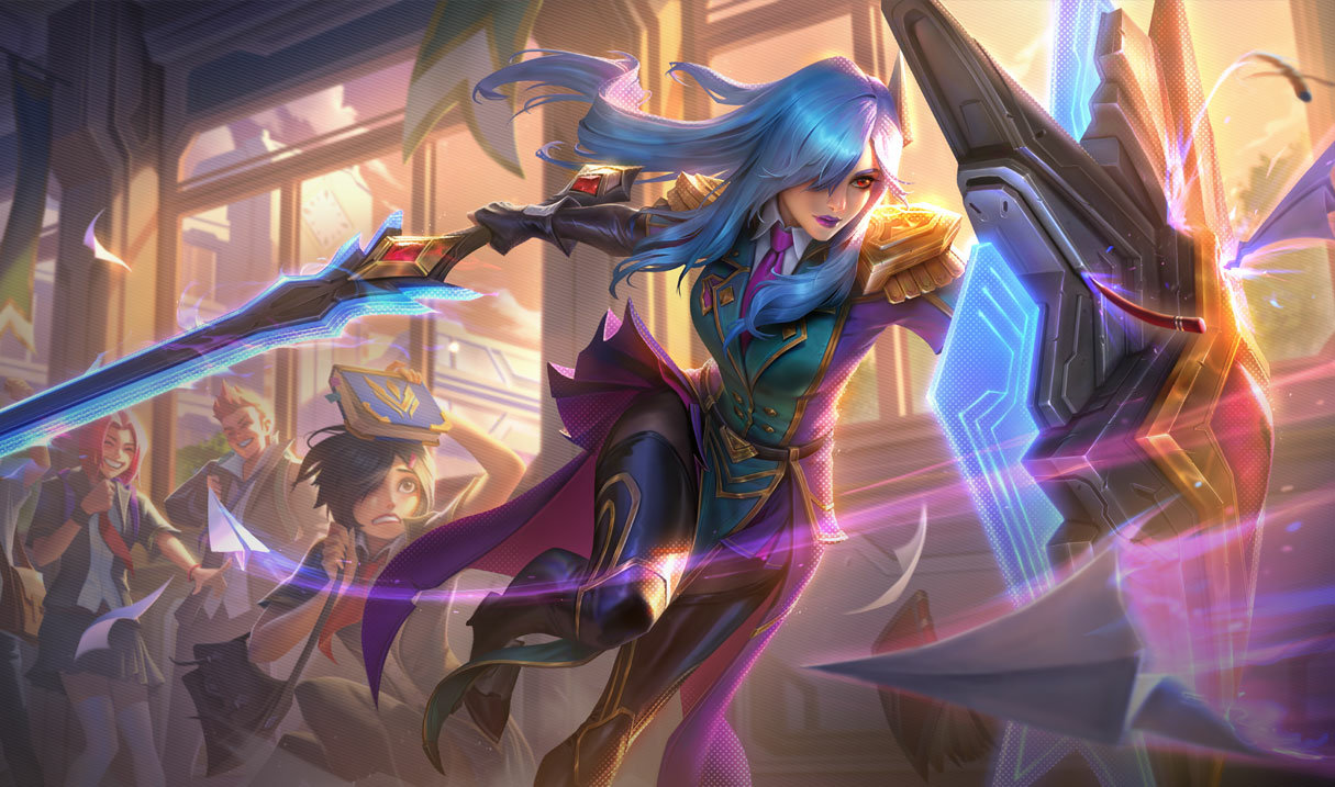 Battle Academia Leona splash art
