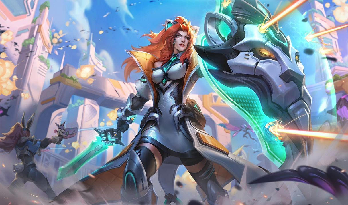 Battle Lion Leona splash art