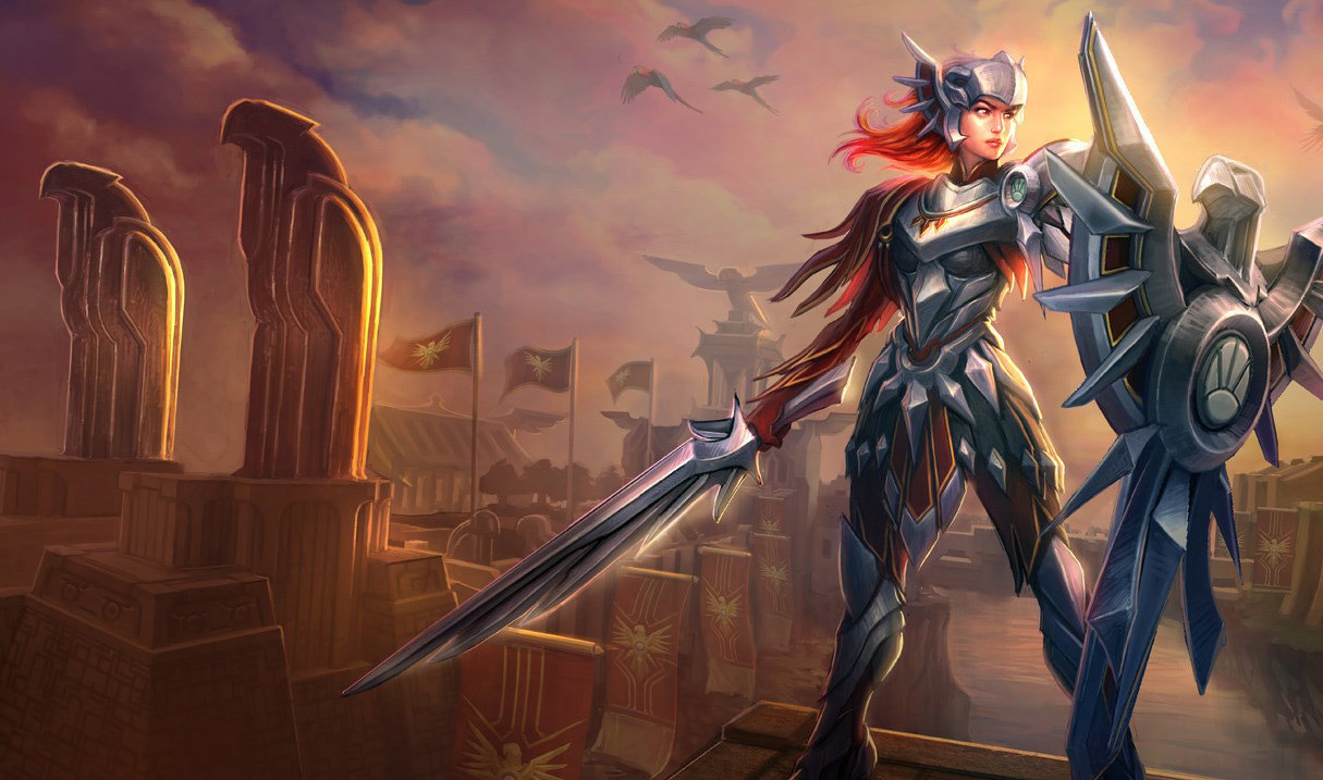 Iron Solari Leona splash art