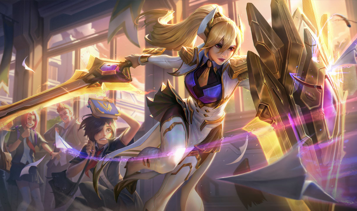 Prestige Battle Academia Leona splash art
